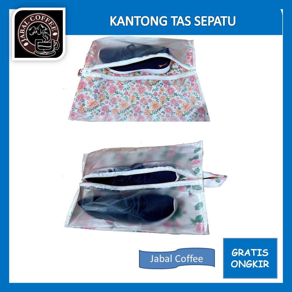 Tas Sepatu Jinjing Transparan / Kantong Tas Sepatu  / Tas Sepatu