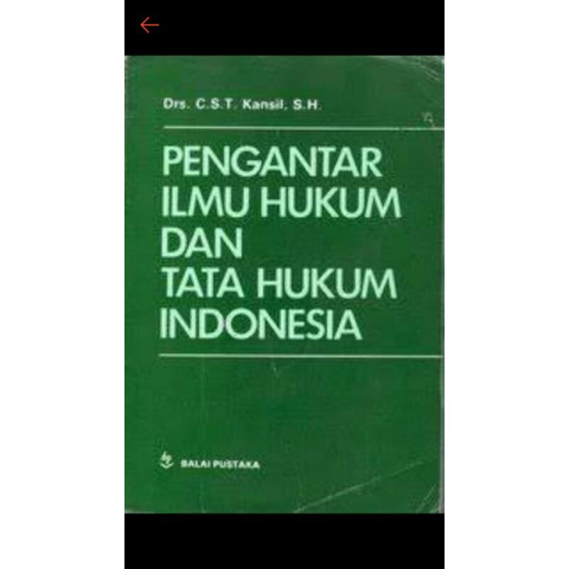 Jual Pengantar Ilmu Hukum Dan Tata Hukum Indonesia Shopee Indonesia