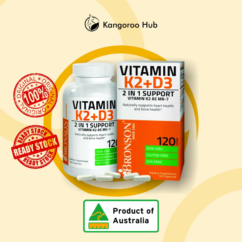 Jual Vitamin D3 K2 dan MK7 Plus Dosis 5000 IU 120 Tablet, Brand