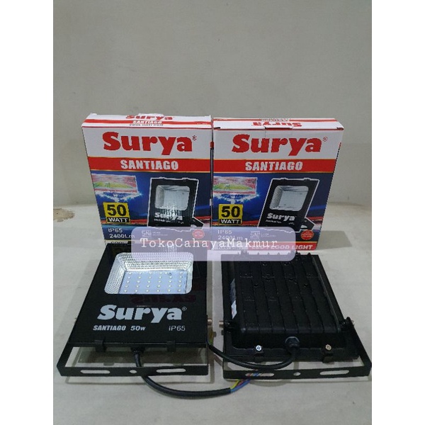 Lampu Sorot/Lampu Led Santiago 50w 50watt Surya Santiago Flood Light