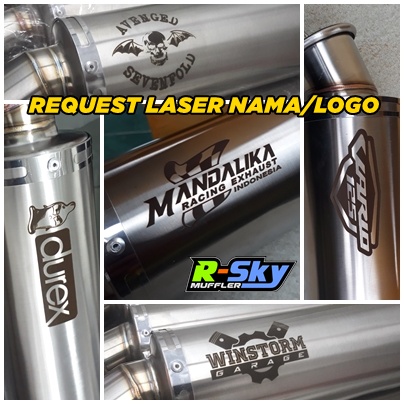 Silencer Knalpot Racing custom Inlet 38/50mm  Matic, Bebek, Sport