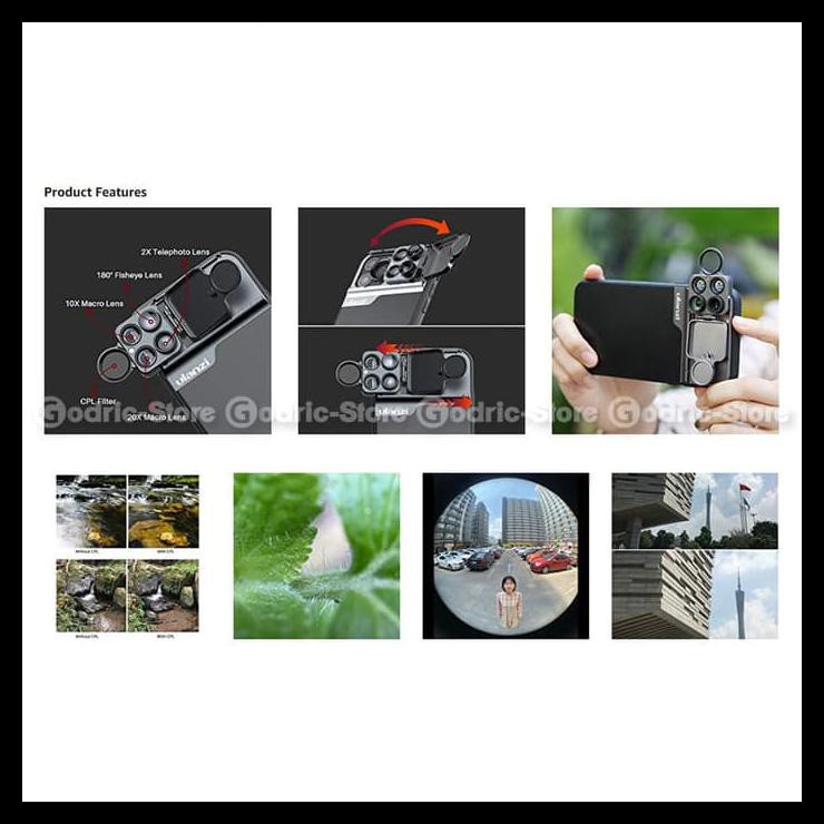 Ulanzi U Lens Iphone 11 Pro Max Lensa Cpl Macro Tele Fisheye W/ Case Terbaik Kode 1061