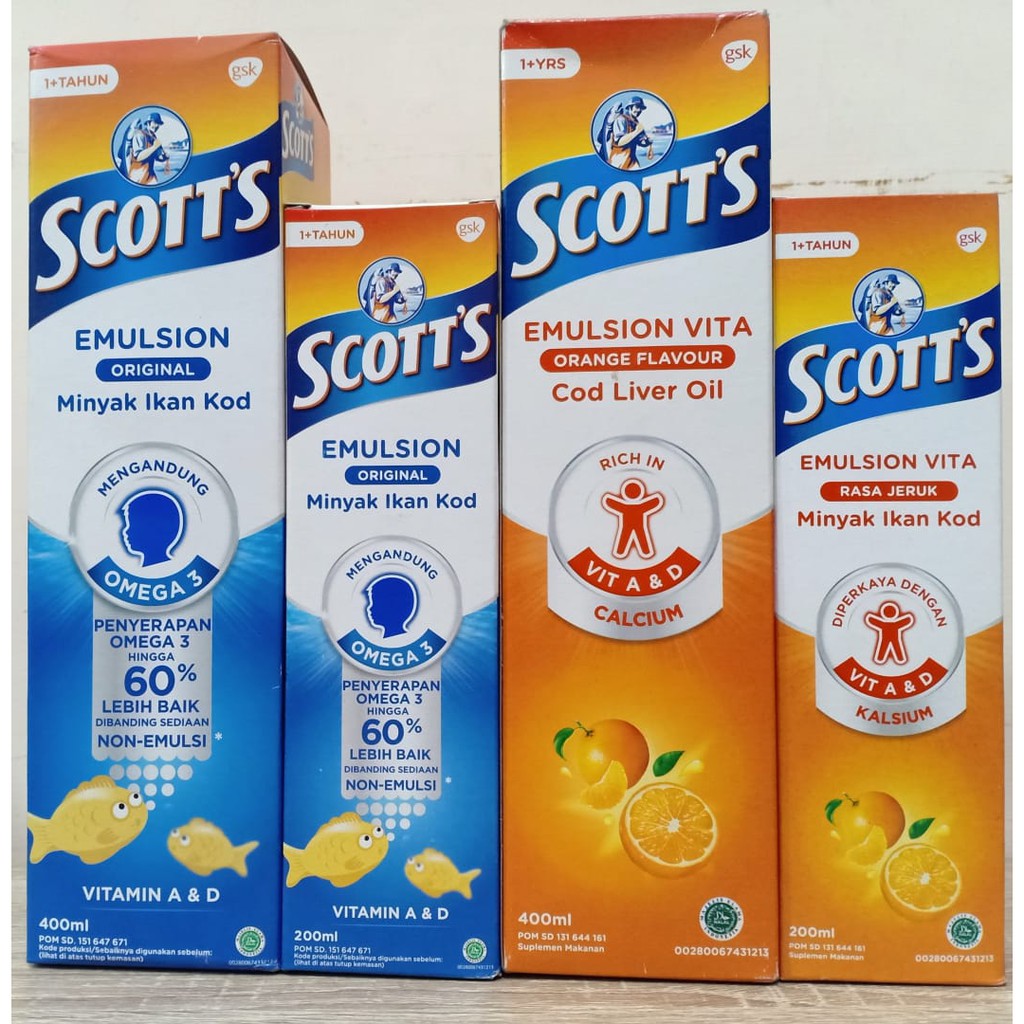 SCOTT'S EMULSION - SUPLEMEN DAYA TAHAN TUBUH ANAK