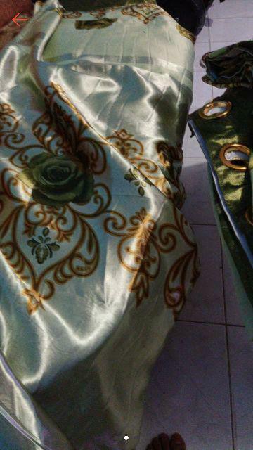 Bayar Ditempat/ Gorden Bercak Emas Syantik  Hordeng Gordyn Korden