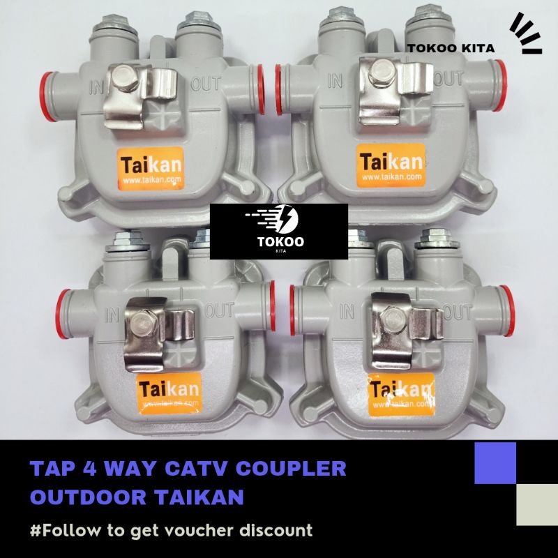 Tap 4 way CATV coupler outdoor taikan original