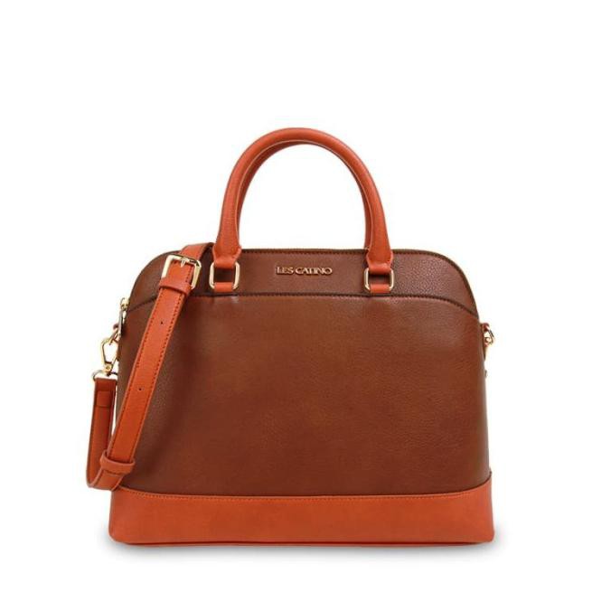 Promo tas hand bag terbaru✅ Tas Travel Les Catino St. Tropez Bugatti Friar Brown/B.Clay
