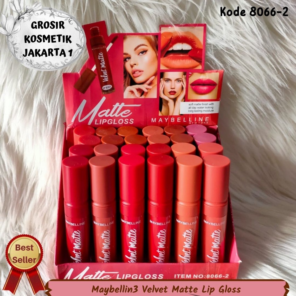 LIP GLOSS MAYBELLINE VELVET LIPCREAM MATTE Mybelline velvet 8066-2 [6PCS]