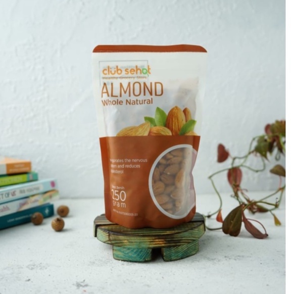 

Club Sehat - Almond Whole Raw Kacang Almond Mentah 250Gr