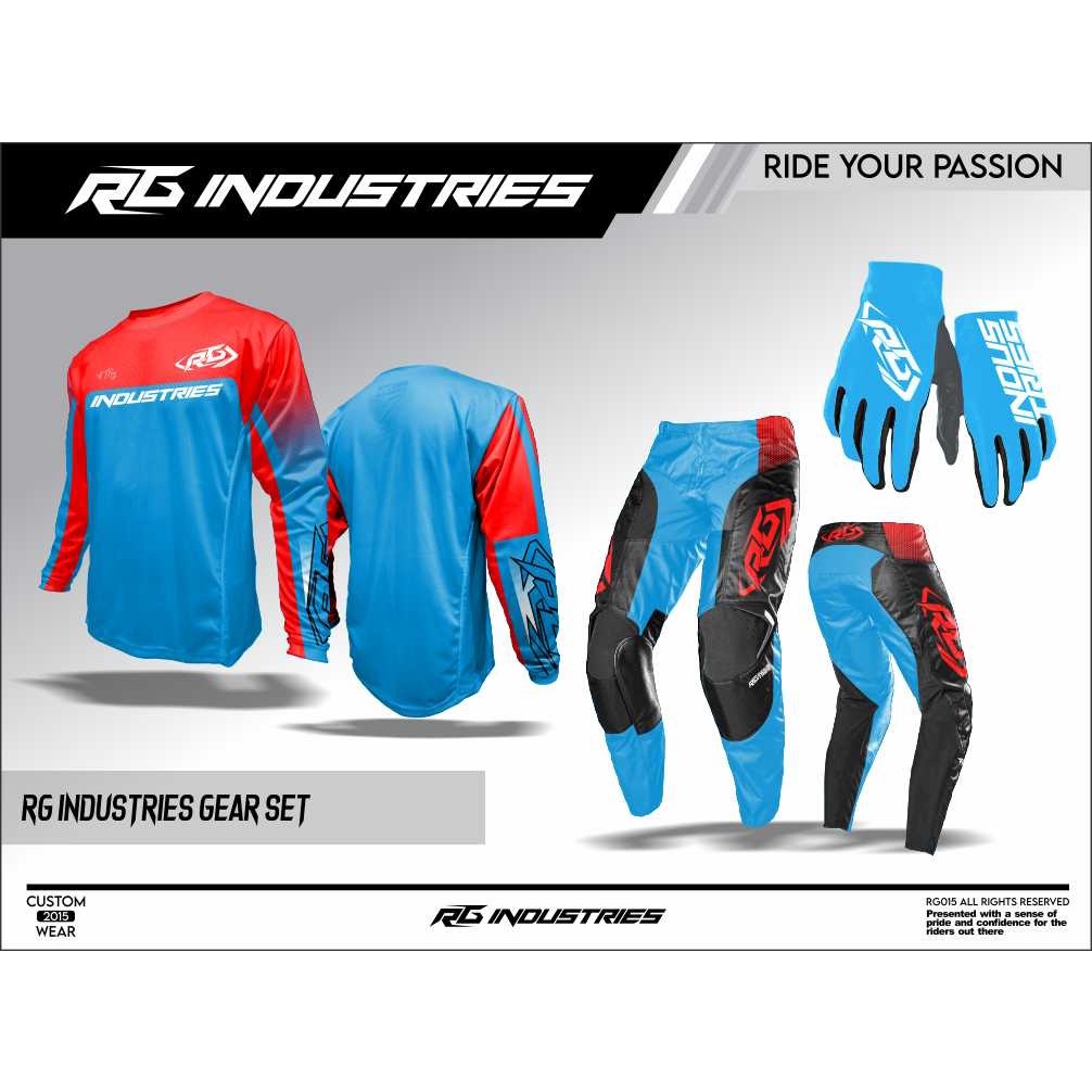 Jersey Set Trail Motocross Jerset Motocross Jerset Rg Industries Premium Gearset Rg Industries Premi