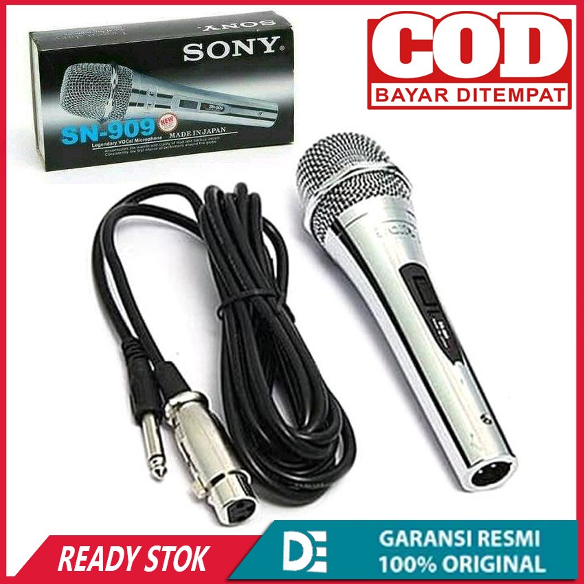 MIC SONY SN 909 / MICROPHONE SONY SN 909 / MIC MURAH / MICROPHONE KABEL