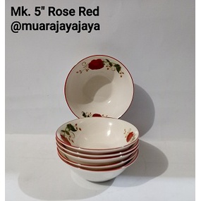 Mangkok 5 Rose Red I Mangkok sambal I Mangkok Bubur Bayi I Mangkok Souvenir