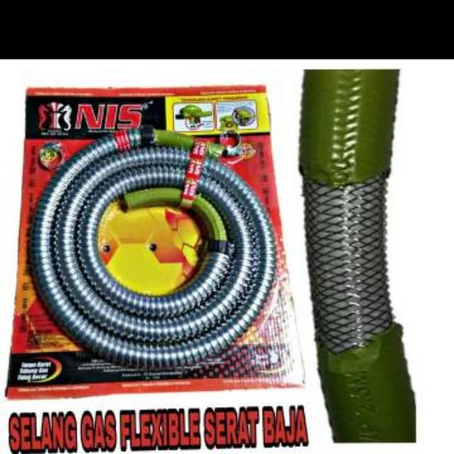 SELANG GAS NIS SERAT BAJA