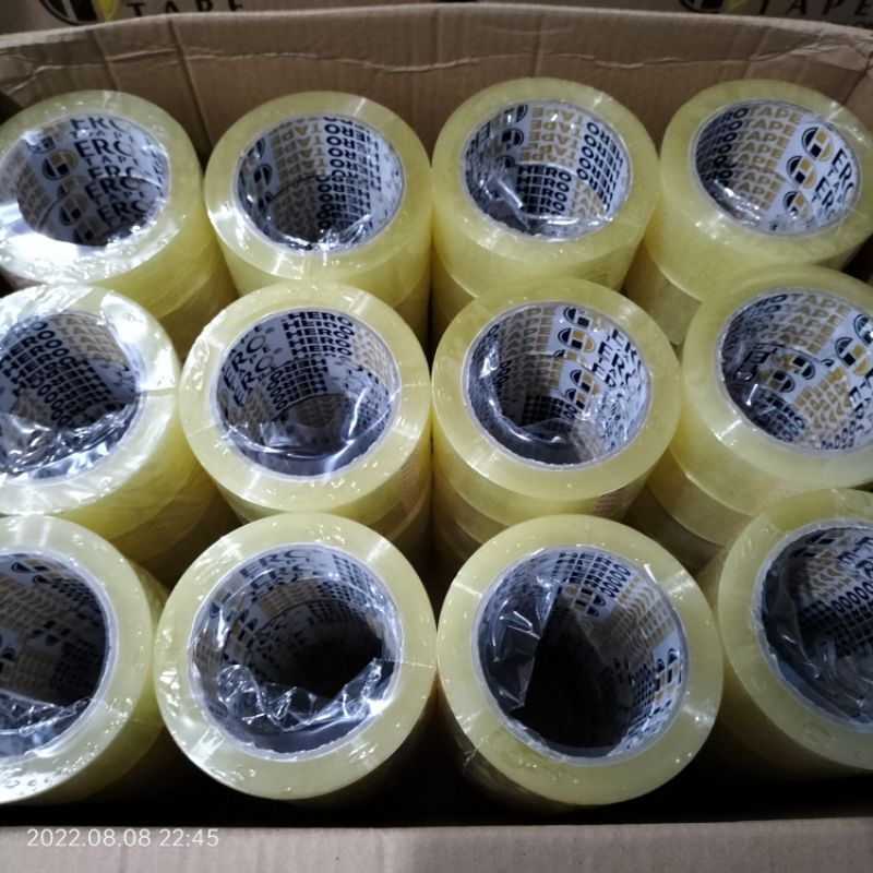 

Lakban bening 45 mm × 100 Yard kwalitas bagus tdk mudah putus,ukuran akurat