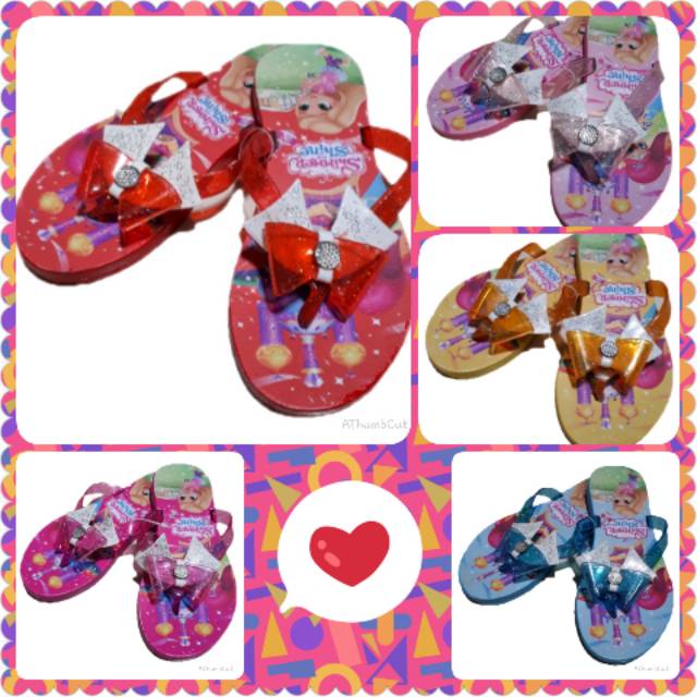 Sandal jepit anak shimmer and shine / sendal shimmer and shine jepit anak