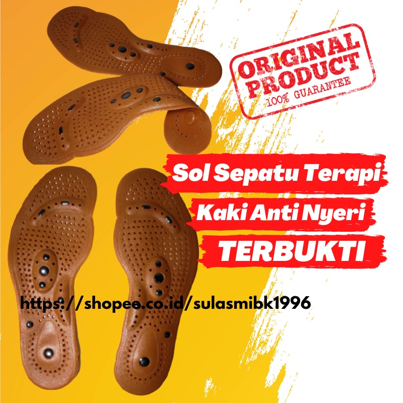 Sol Sepatu Terapi kaki magnetik alas sepatu kesehatan insole alat terapi kesehatan kaki anti nyeri