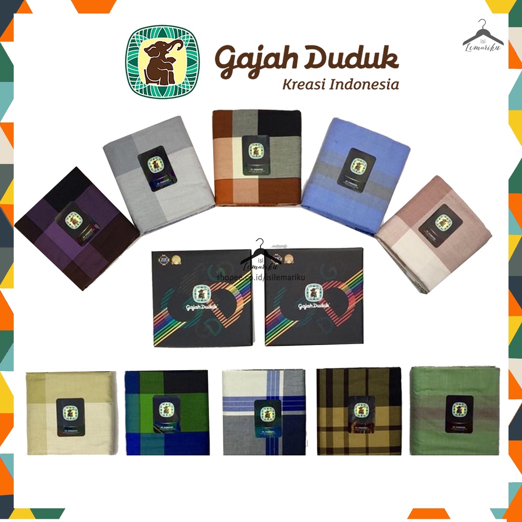 Sarung GAJAH DUDUK MULTICOLOR / Sarung Tenun Laki