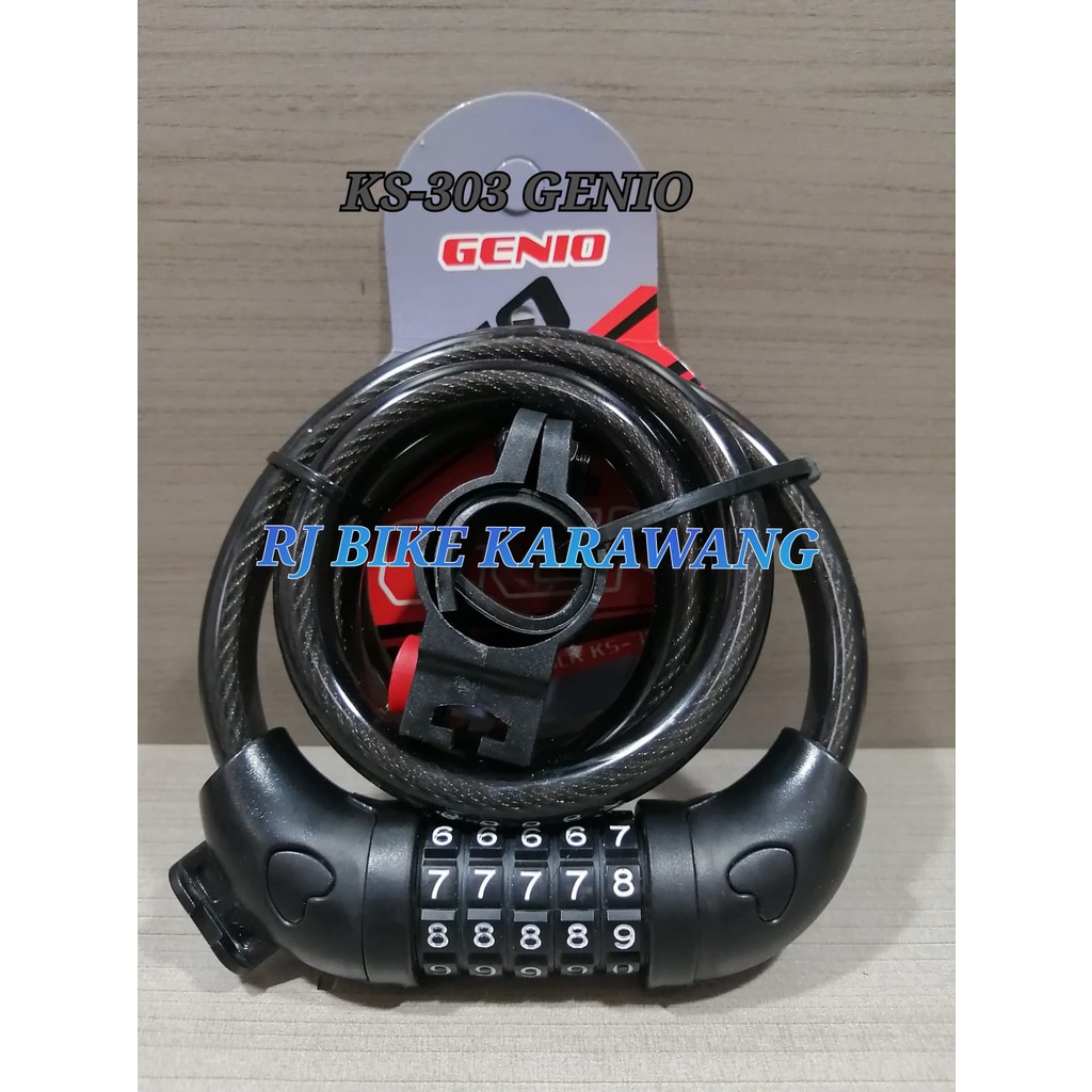 KUNCI SPIRAL GENIO KS-303 110CM 5 NOMOR