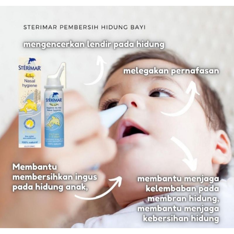 Sterimar Baby Nose Hygiene 50ml Spray Pelega dan Pembersih Ingus Bayi