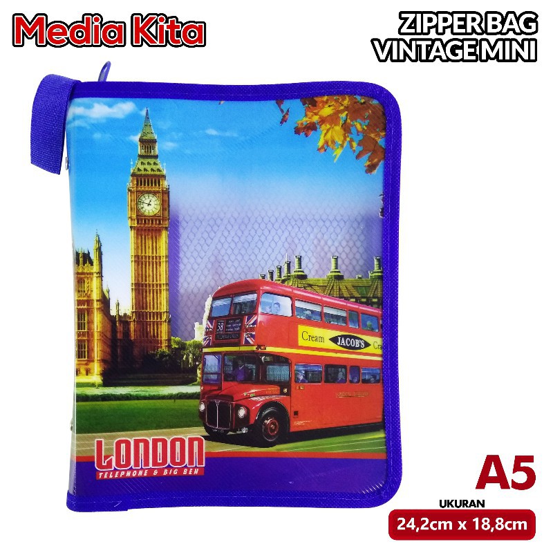 

[PCS] MEDIA KITA MAP ZIP VINTAGE BR MINI JRG DATA BAG FILE FOLDER ORDNER*