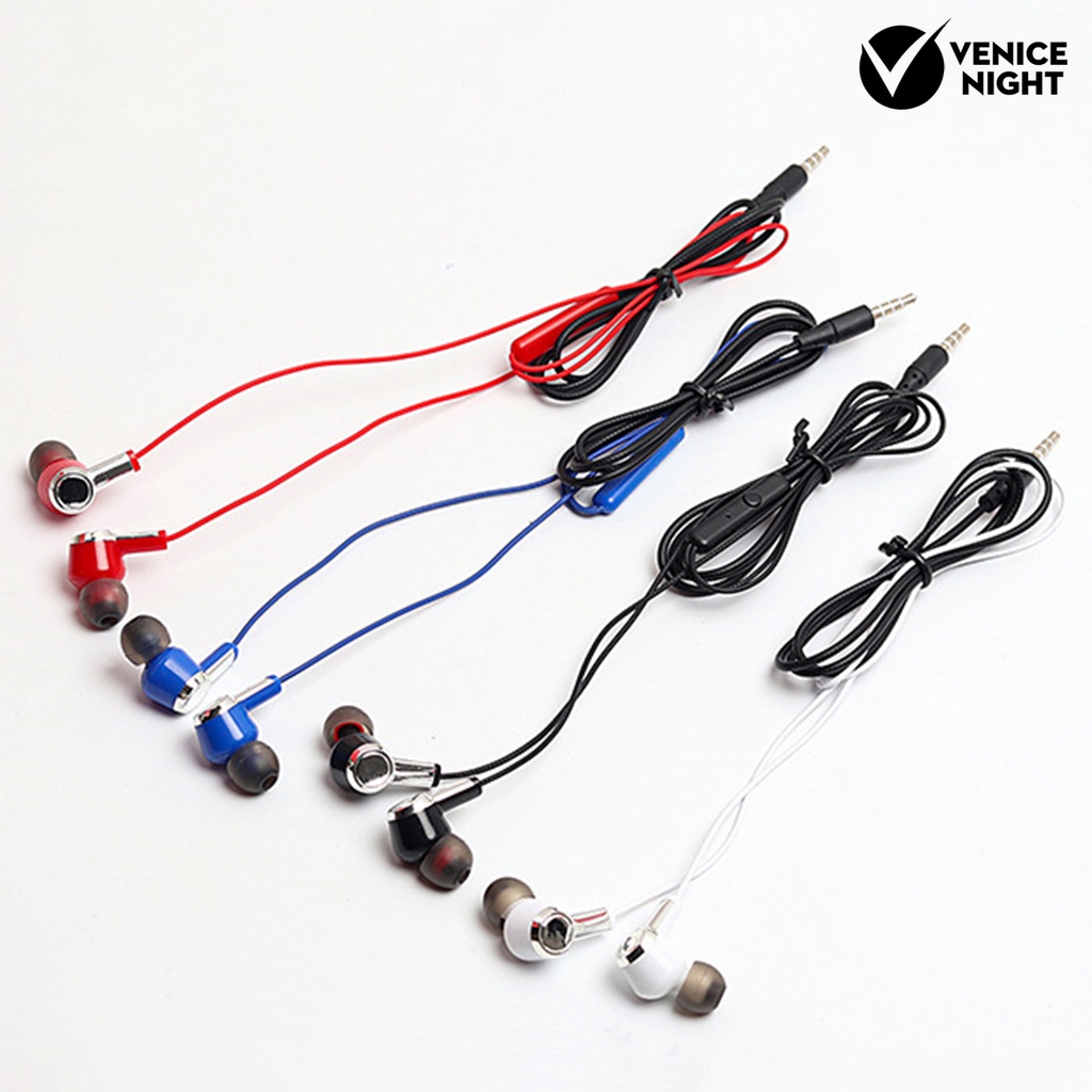 (VNEP) (Berkabel) Earphone In ear Ergonomis Dengan Efek Suara Sensitifitas Tinggi + Jack 3.5mm