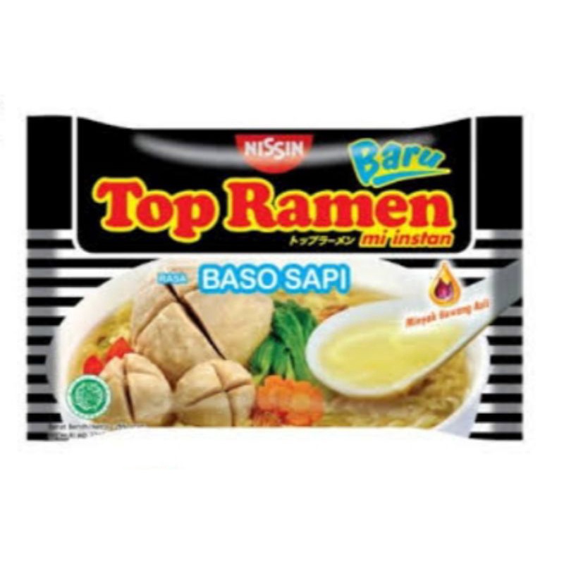 

MIE TOP RAMEN BARU mie instan NISSIN 56gr