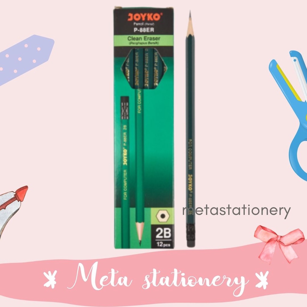 

Pencil / Pensil Joyko P-88ER / 2B / 1 BOX / 12 PCS