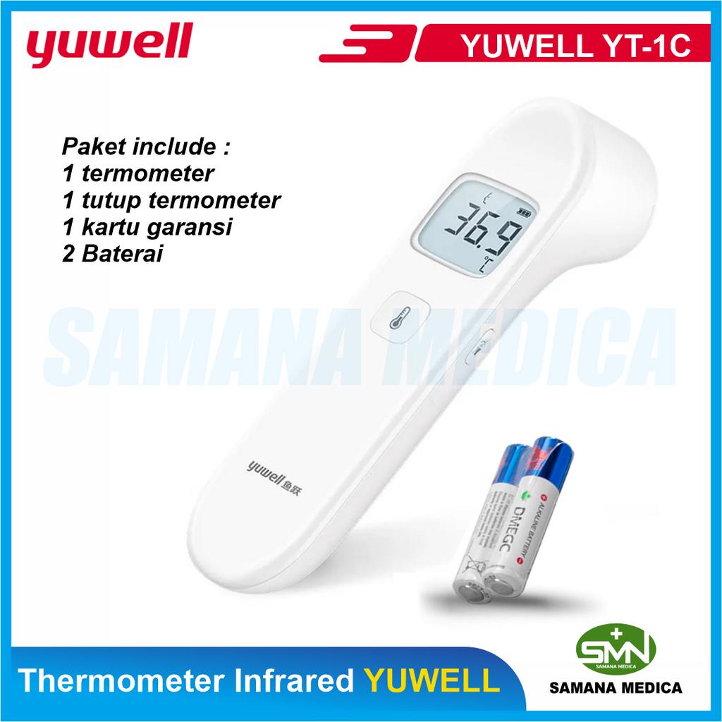 Thermometer Thermogun Infrared YUWELL YHW-5 / YUWELL YT-1C Sensor termometer - 3in1