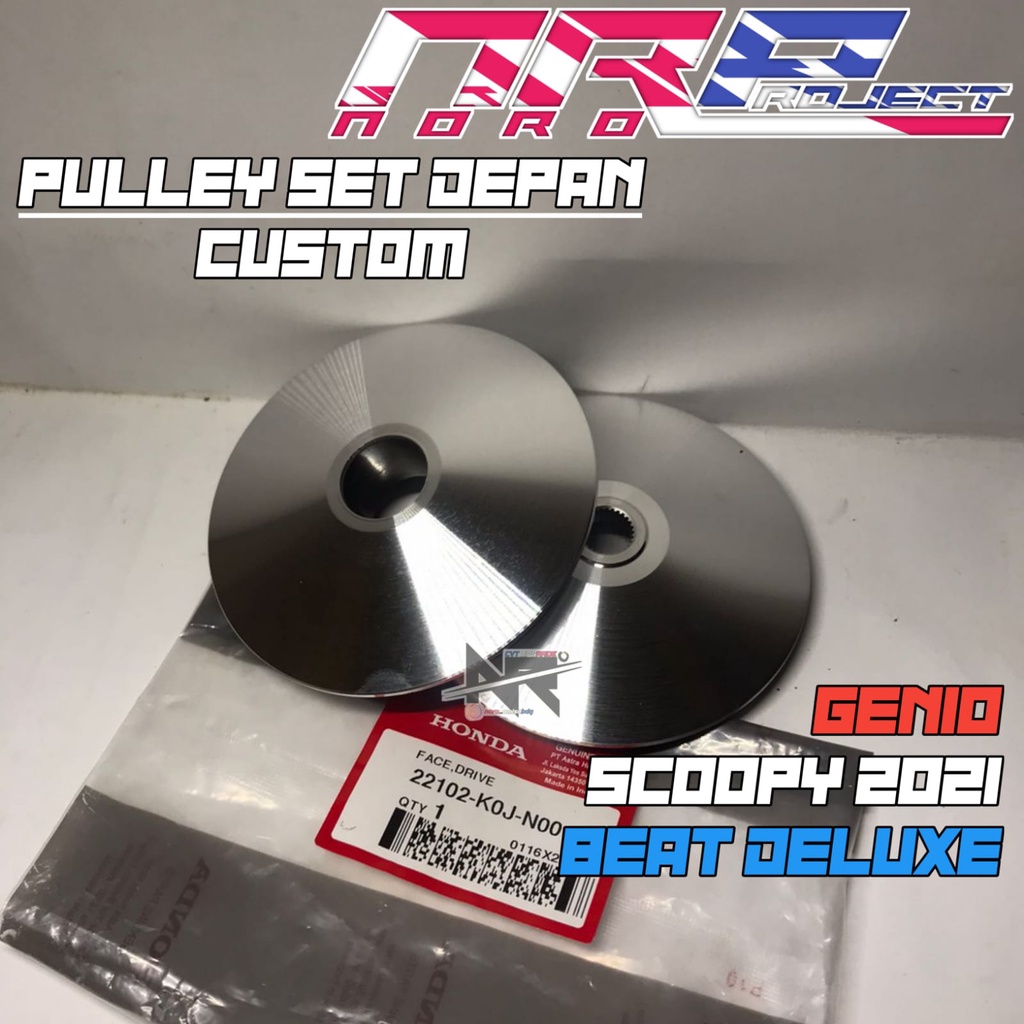 RUMAH ROLLER CUSTOM PULLEY CUSTOM RACING GENIO BEAT DELUXE SCOOPY 2021 KOJ