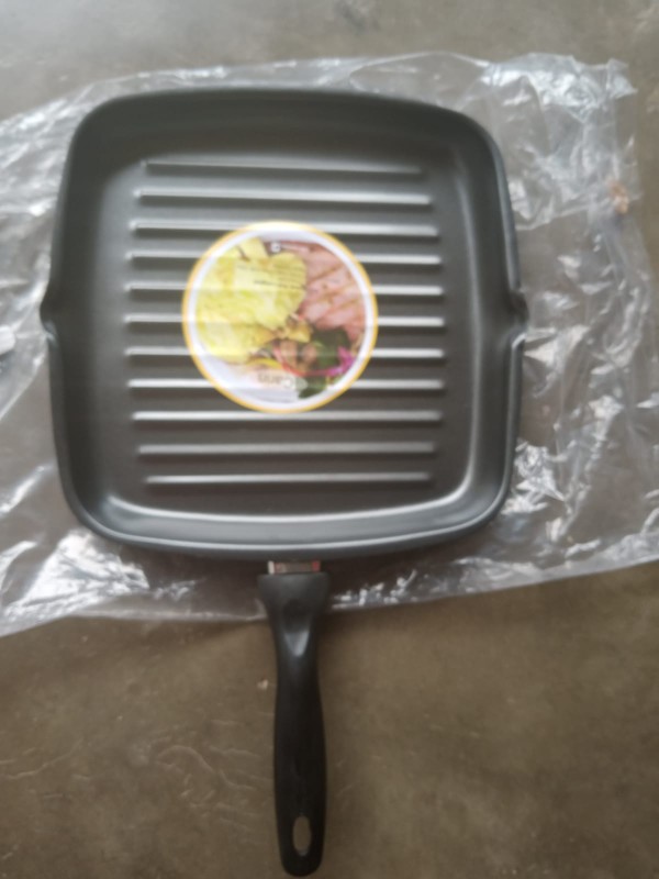 Square Griddle Carin Teflon Wajan Pemanggang Gagang Anti Lengket
