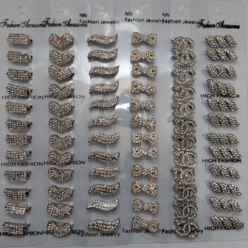 bros dagu 12pcs/peniti dagu permata/bros anti karat