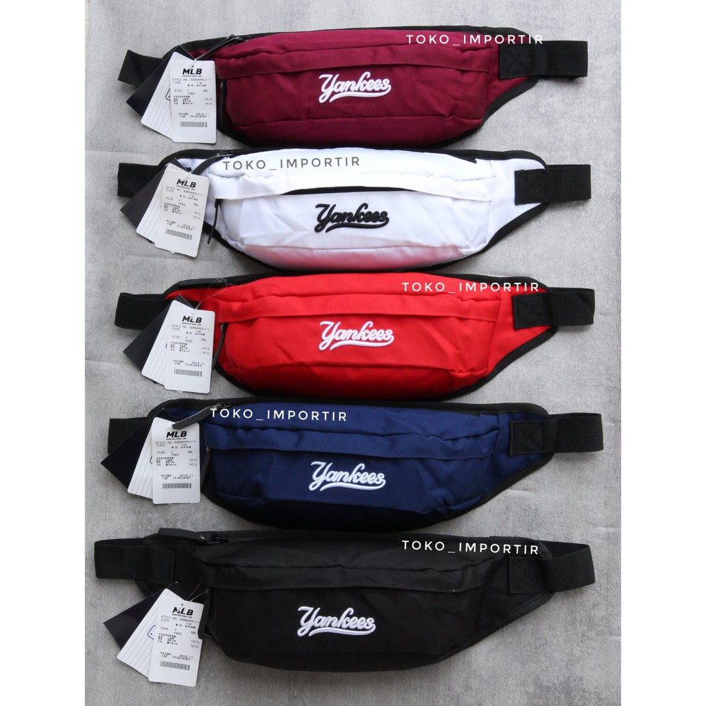 yankees waistbag MLB tas pinggang pria NY mirror import