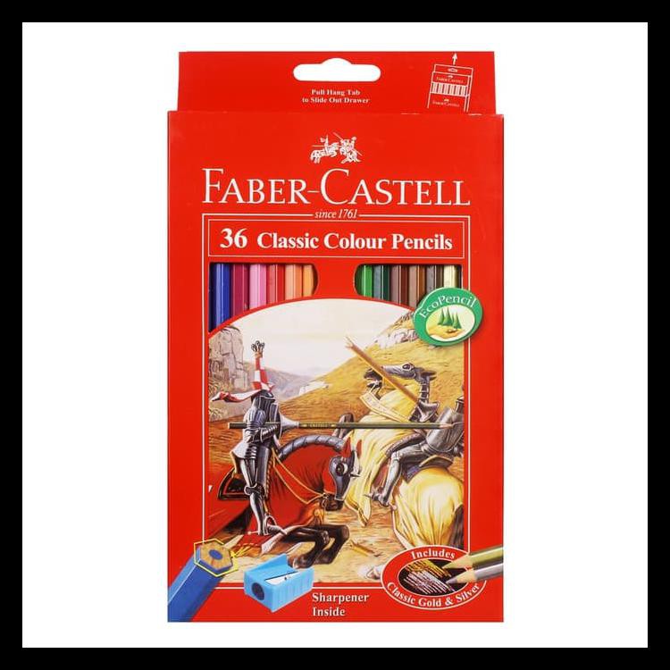 

Terlaris Pensil Warna Faber Castell 36 Classic (Panjang) / Free Rautan Keren