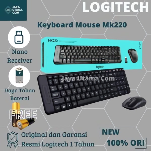 Logitech MK220 Wireless Combo Keyboard &amp; Mouse-Original