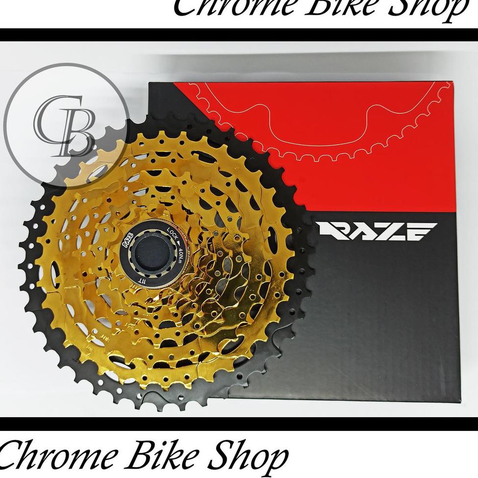 Zz9CodeSprocket Sproket Casette Raze 8 speed 11-42T Gold(Kekinian) Y7R