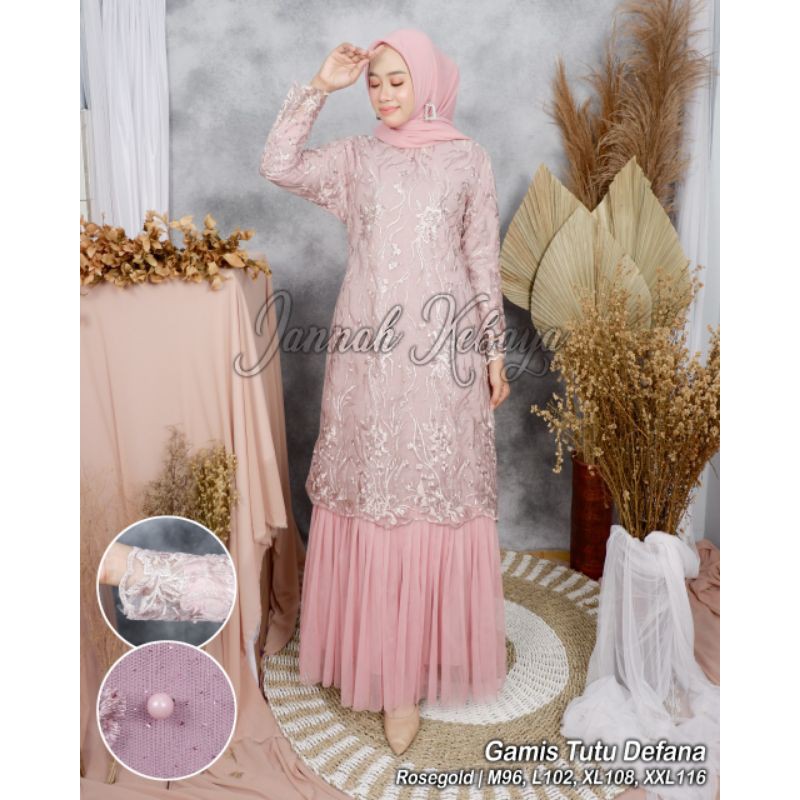 kebaya gamis tutu jannah
