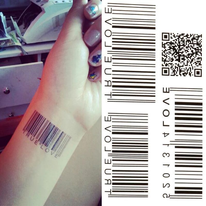 Tato Temporary barcode Stiker Taty HC &amp; RC