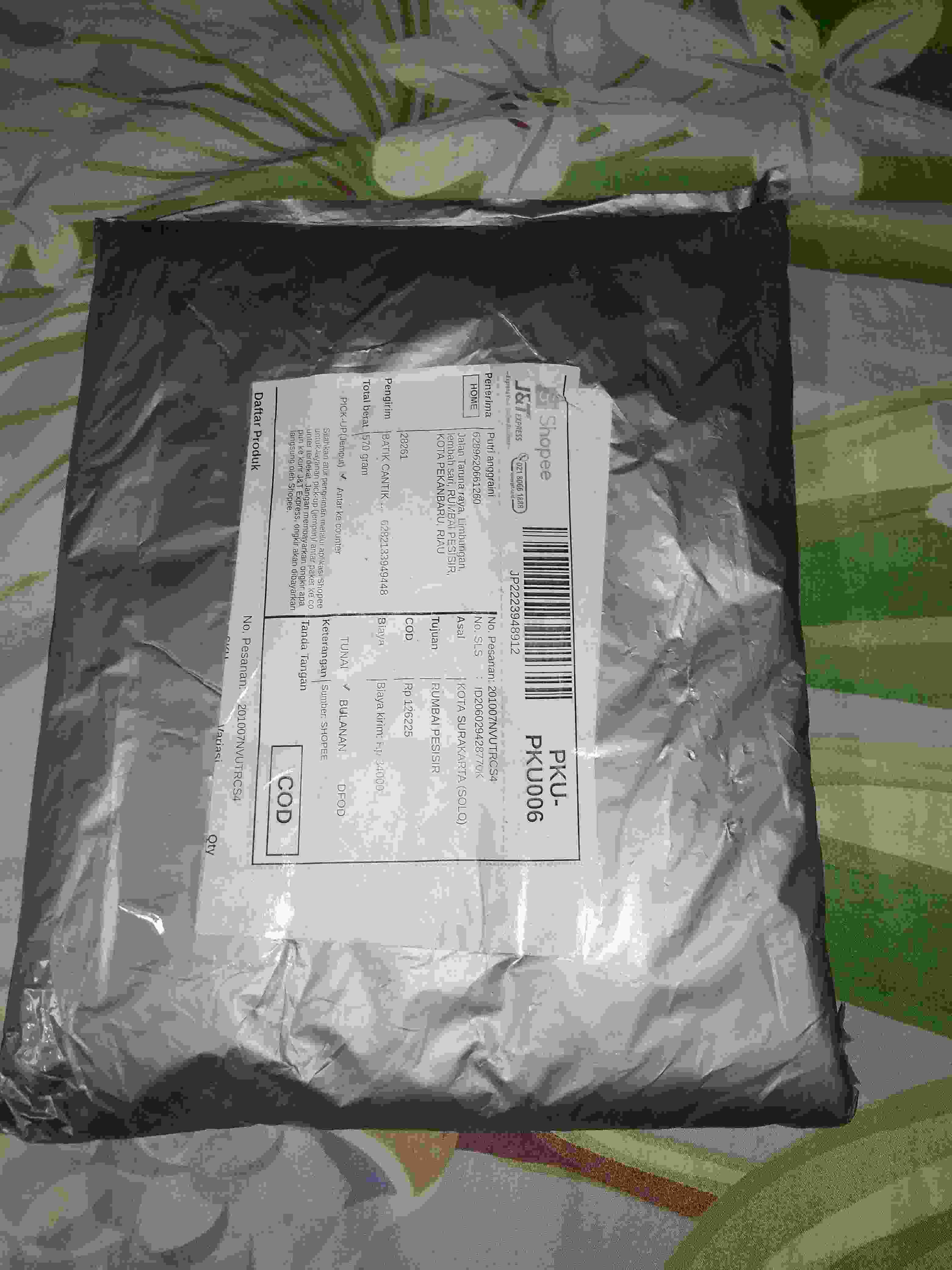 Tunik Lancip Bunga Parang Kawung Batik Asimetris Tunik Muslim Kerja Kantoran Pesta Midi Segitiga