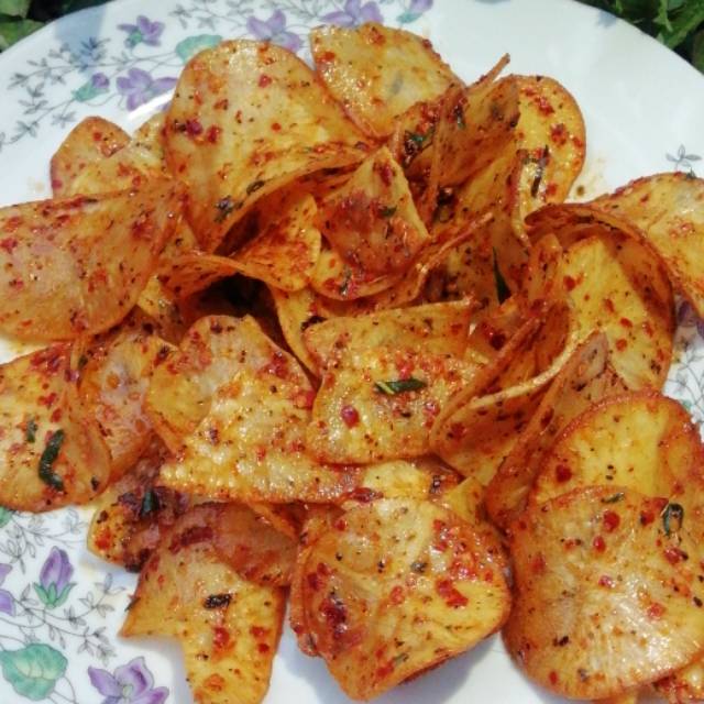 

KERIPIK SINGKONG PEDAS & ORIGINAL UGD By @mamayu_euy 250 gr