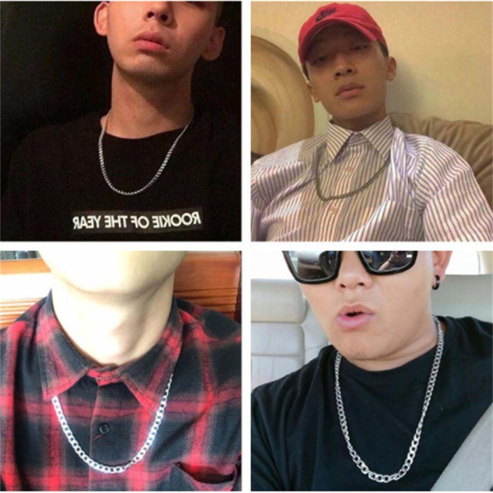 Preva Rantai Kalung Pesta Perhiasan Hadiah Persahabatan Bahan Titanium steel Rock Chunky Chain Hip Hop