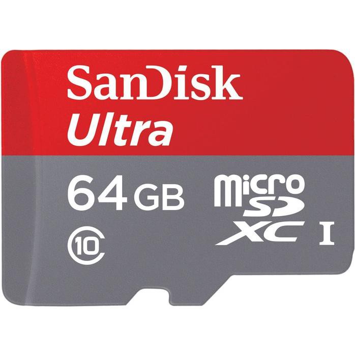 Micro Sd Card Sandisk Ultra 64Gb Class 10 Grade Ori Kartu Memori 64 Gb