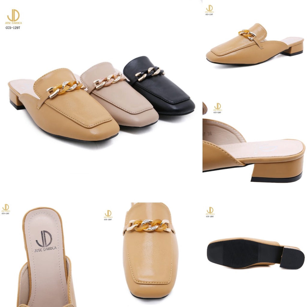JOSE DAROCA Sepatu Heels Platform Mules Shoes # CCS-1297 # ORIGINAL