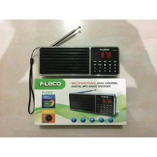 Paling Terlaku Speaker Fleco F-1312 Speaker Usb Memory Fm Radio Ada Tombol Repeat Baru