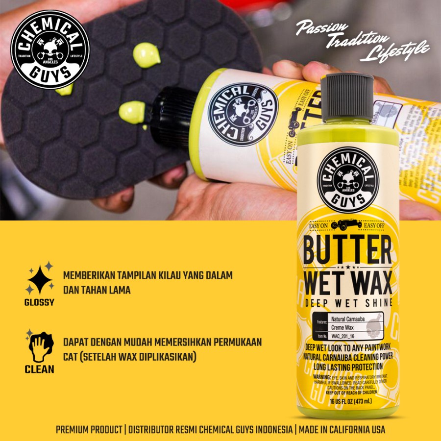 Chemical Guys Butter Wet Wax Pengilap Mobil 473ml