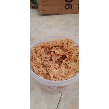 

PEYEK BU E peyek kacang ori kemasan REFFIL 500gr