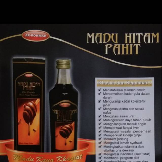 

Madu Hitam Pahit Ar Rahmah|Isi 450gr