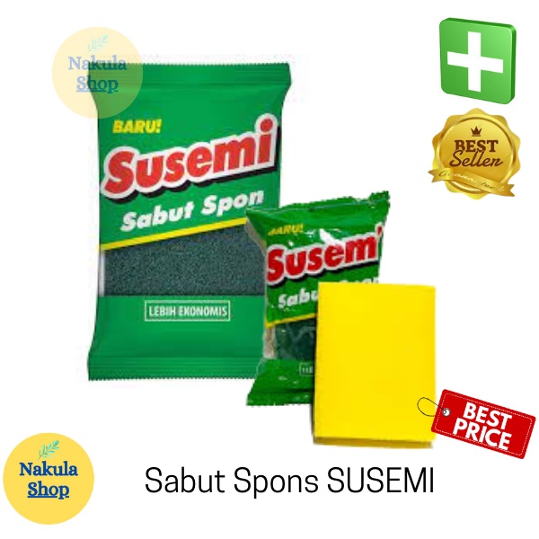 Sabut Spon SUSEMI / Sabut Spon Cuci Piring Hijau Kuning