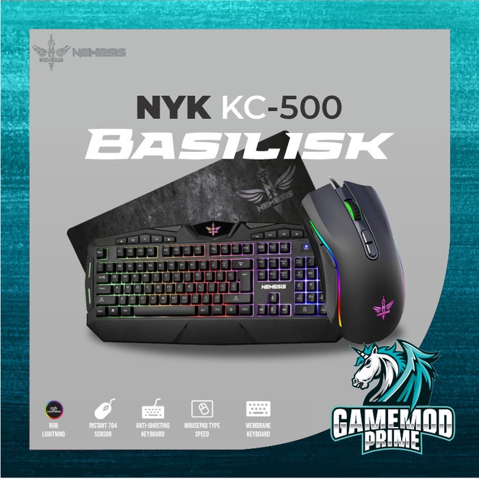 KEYBOARD GAMING COMBO NYK NEMESIS BASILLISK KC- 500 KC500