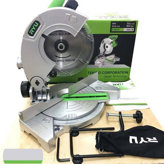 Miter Saw Ryu RMS 180 7 inch - Mesin Potong Aluminium dan Kayu