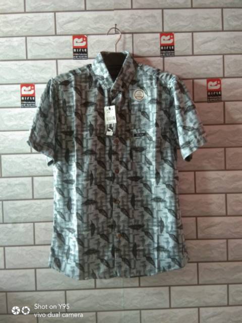 KEMEJA SURFING PRIA LENGAN PENDEK SIZE M, L, XL