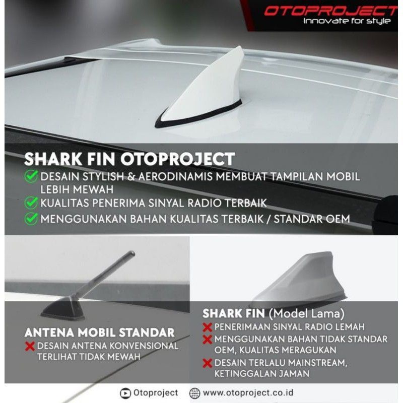 sirip hiu mobil all new brio 2018-2022